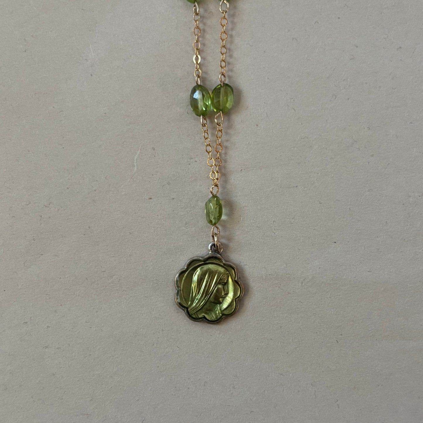 green mary necklace