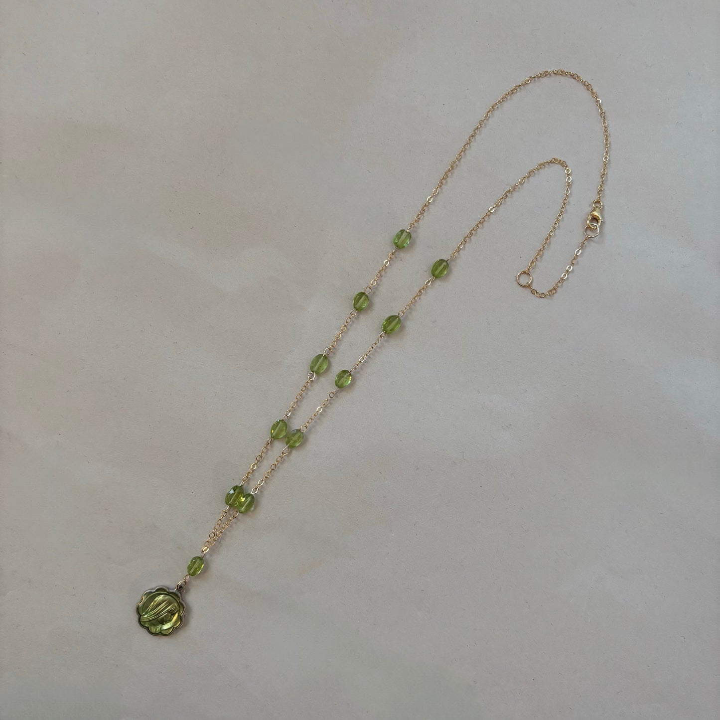 green mary necklace