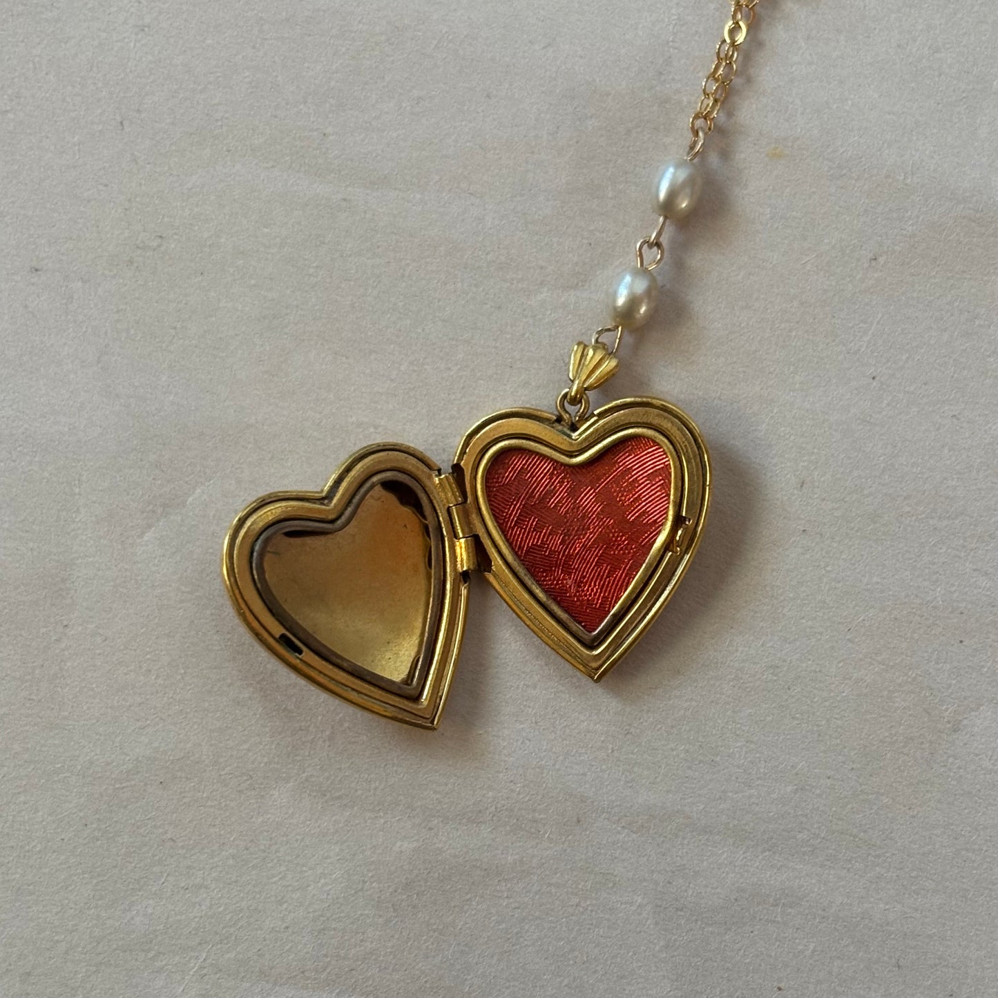 lucky heart locket necklace