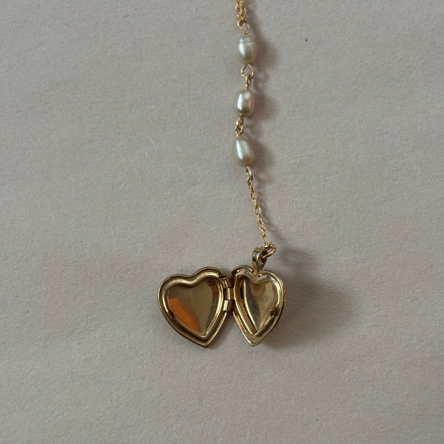 mini heart locket necklace