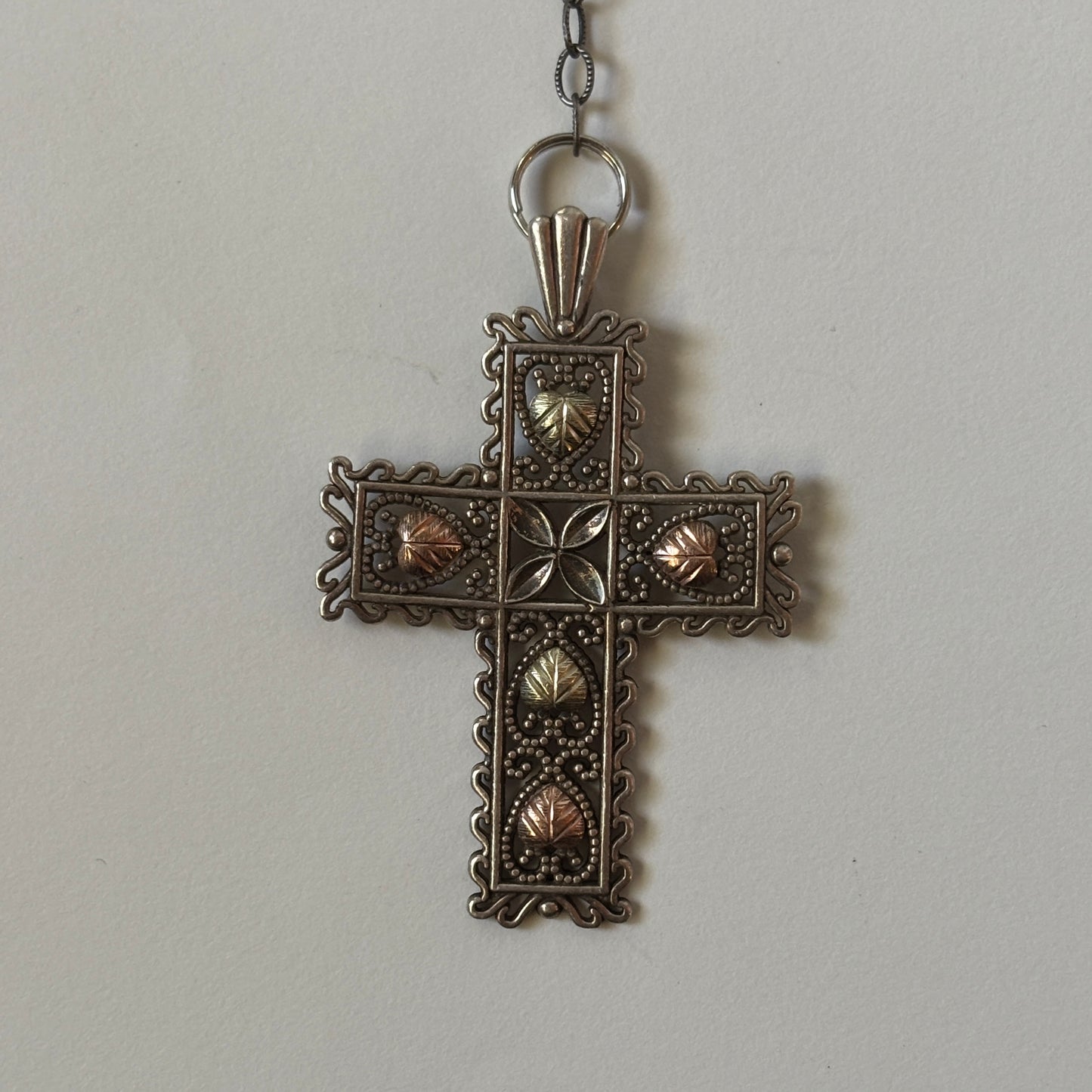 decorated cross keychain