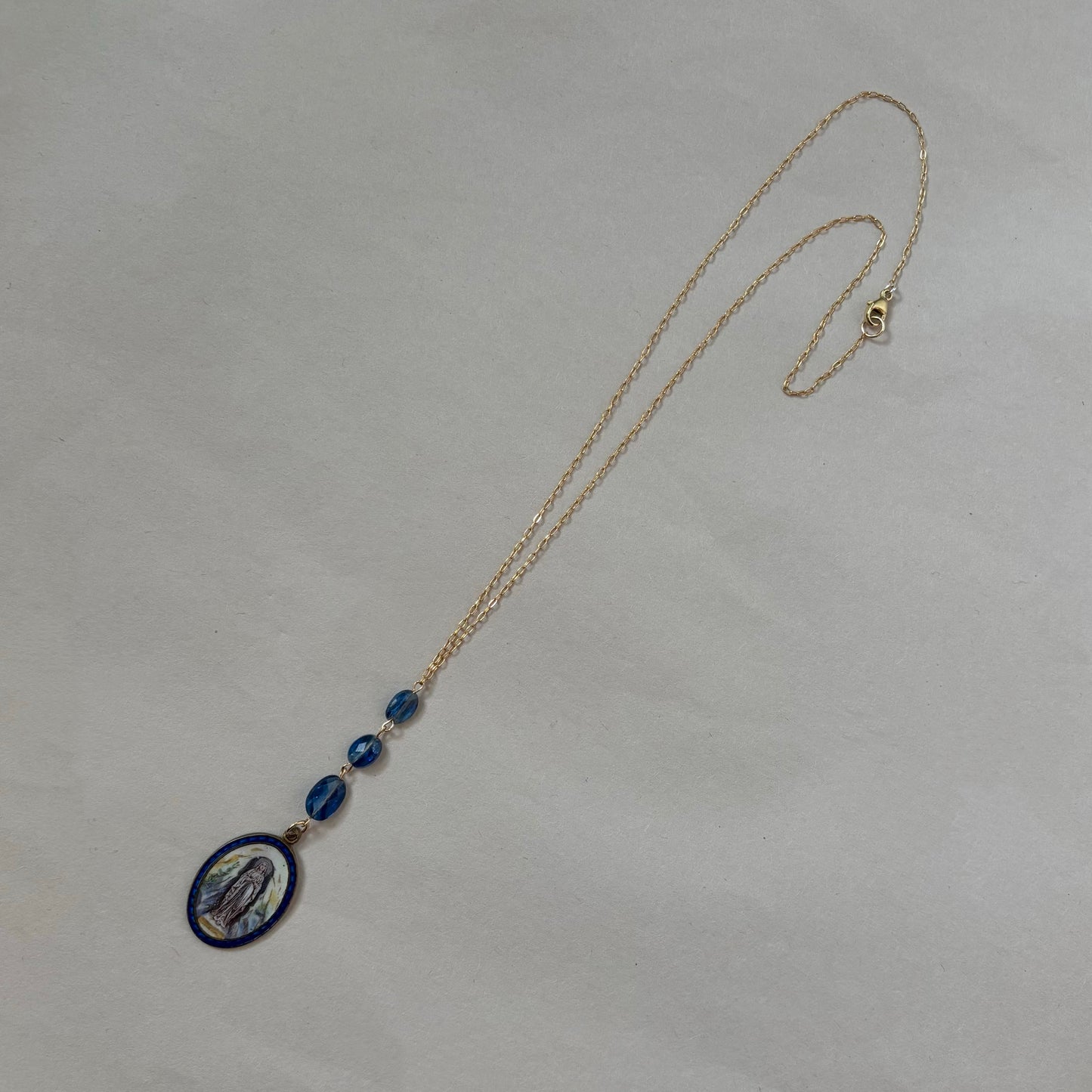 painted mary necklace