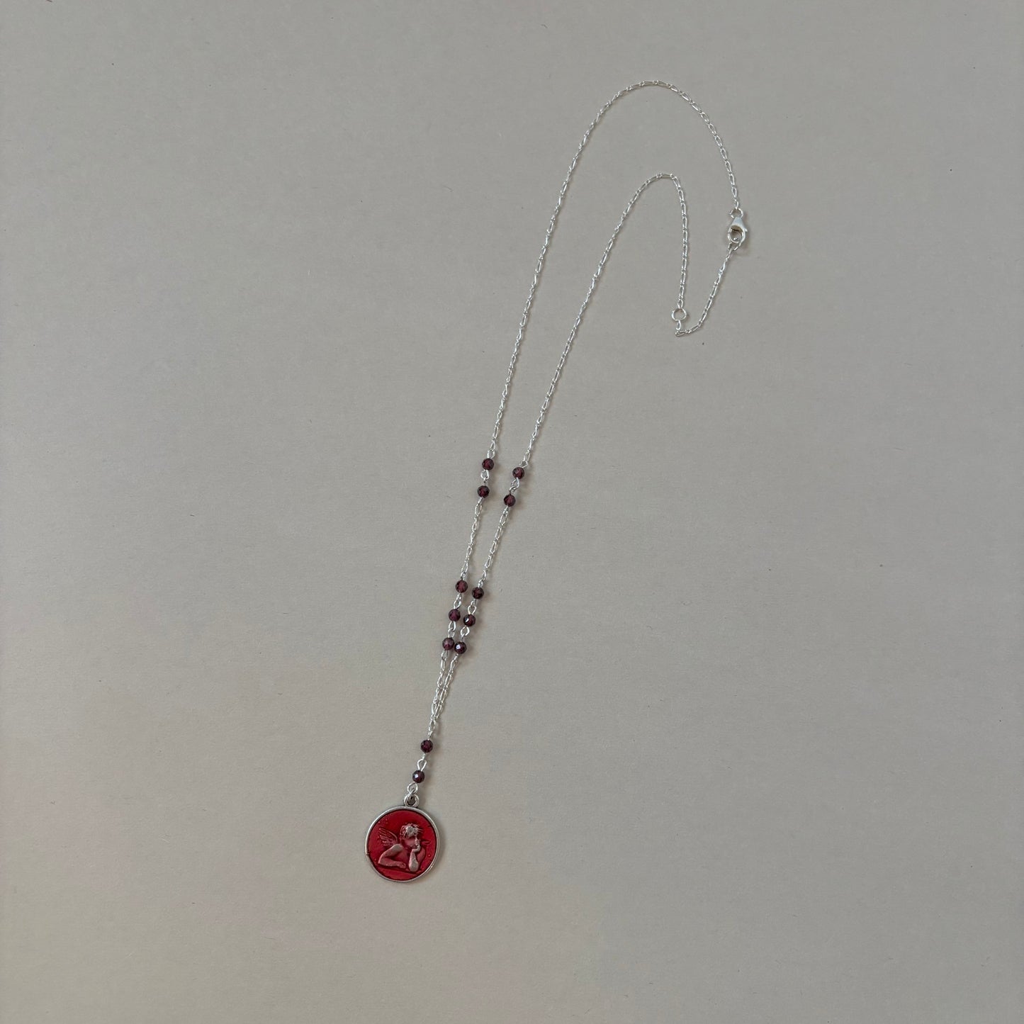red angel necklace