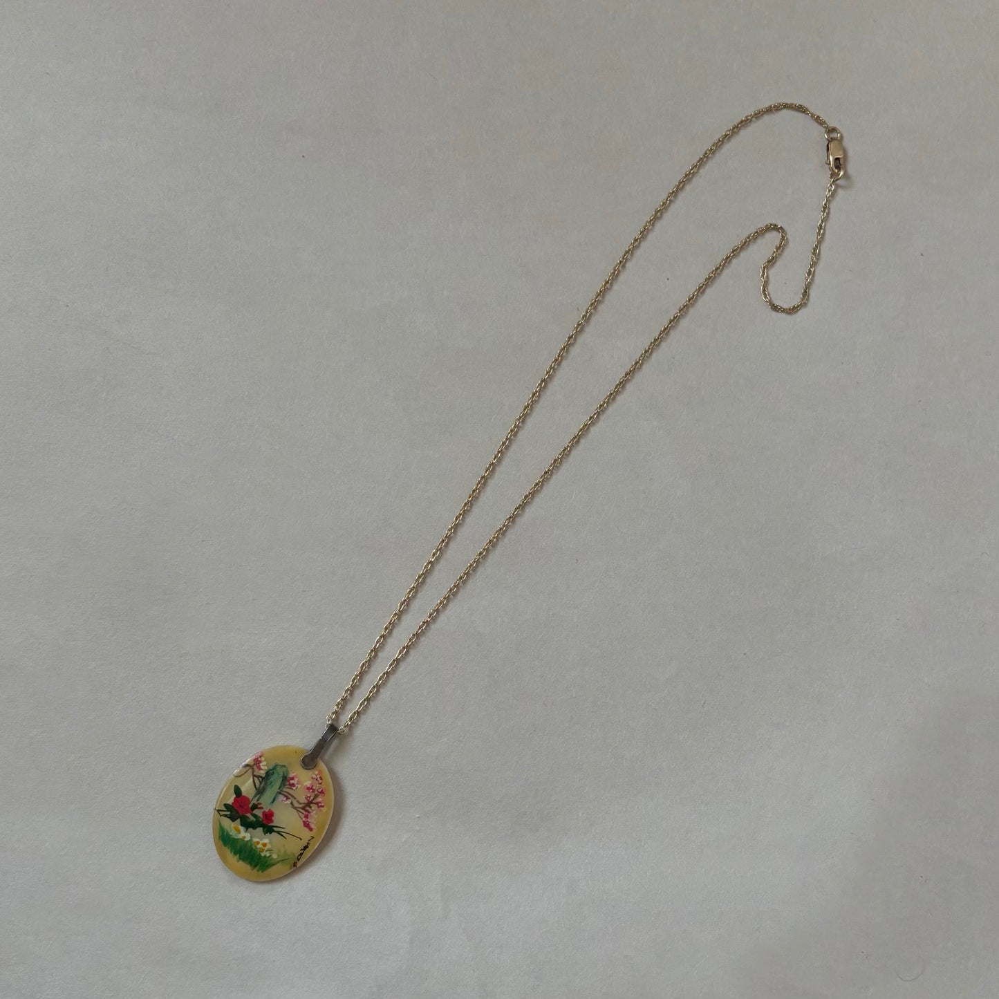 painted japanese necklace