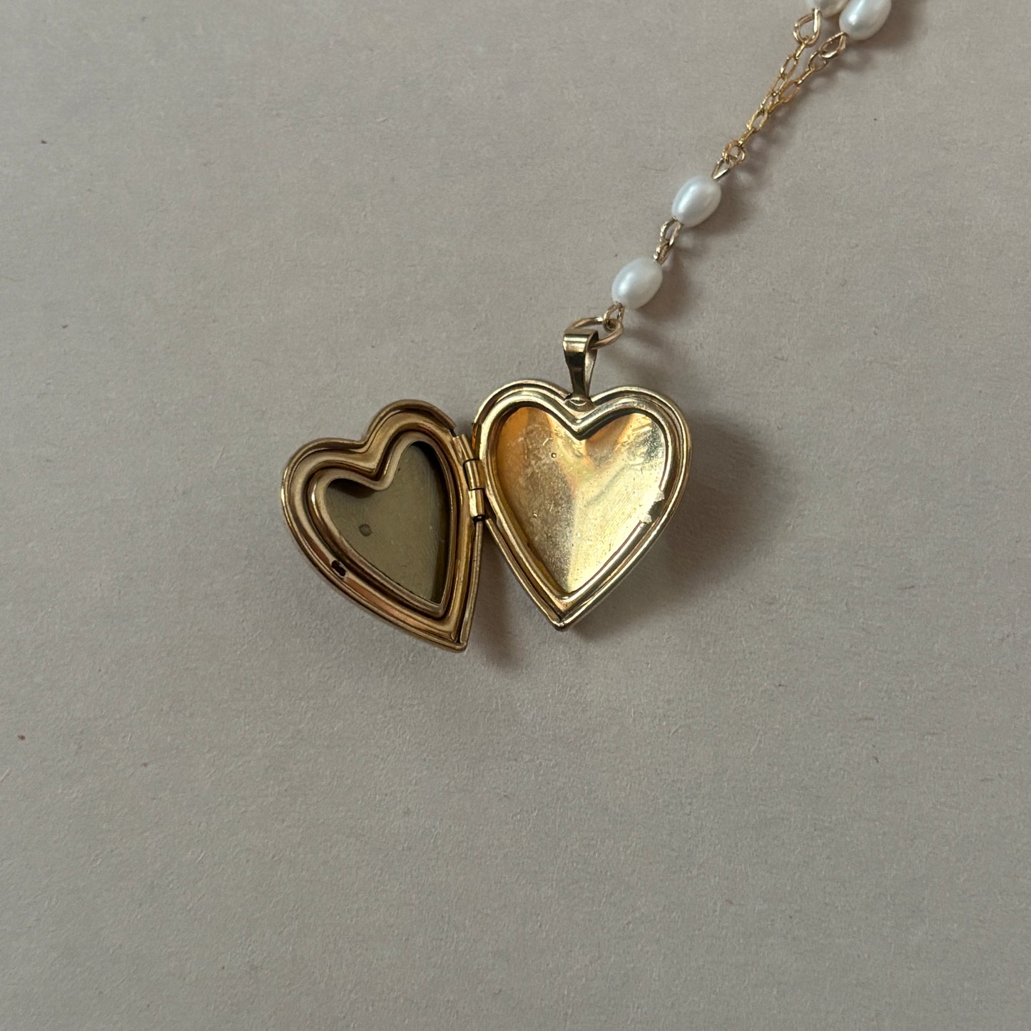floral heart locket necklace