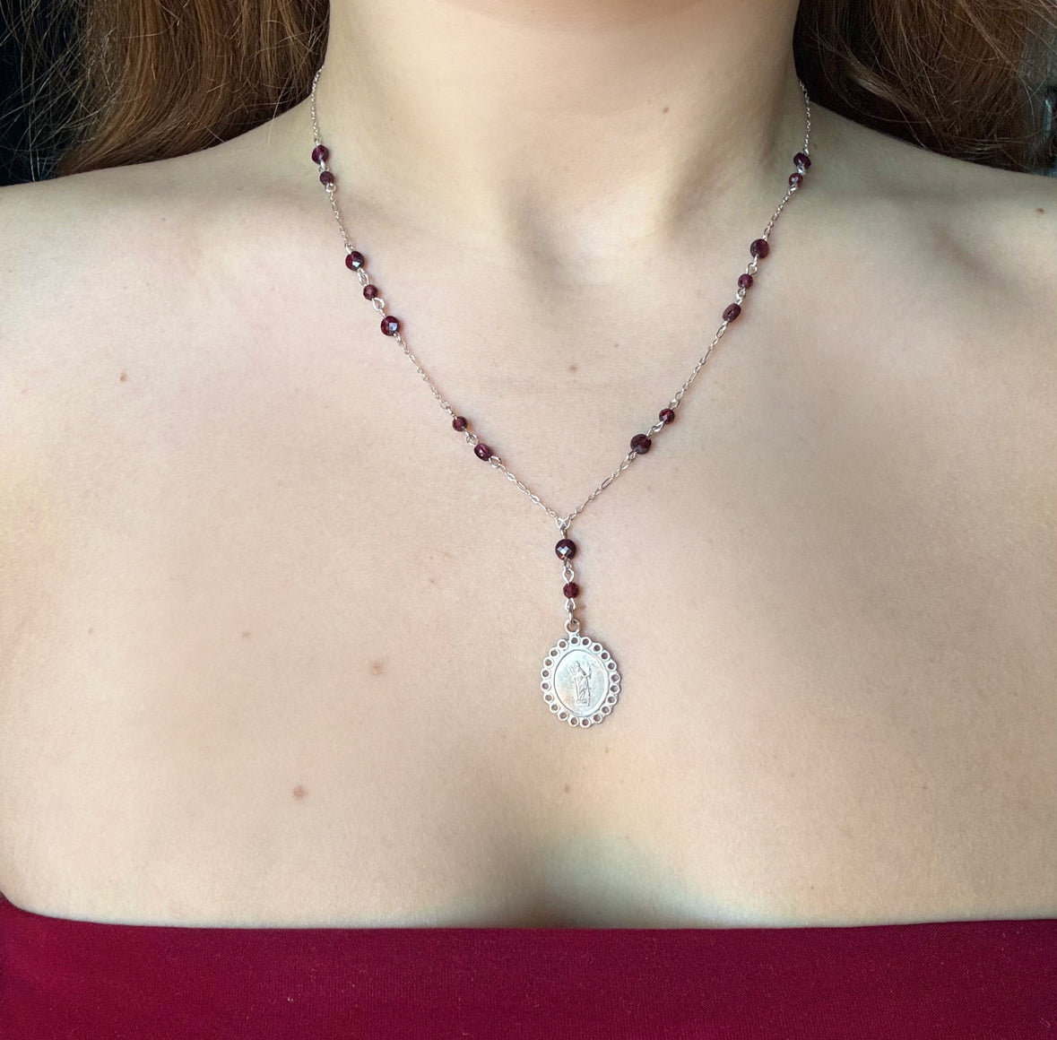 garnet necklace