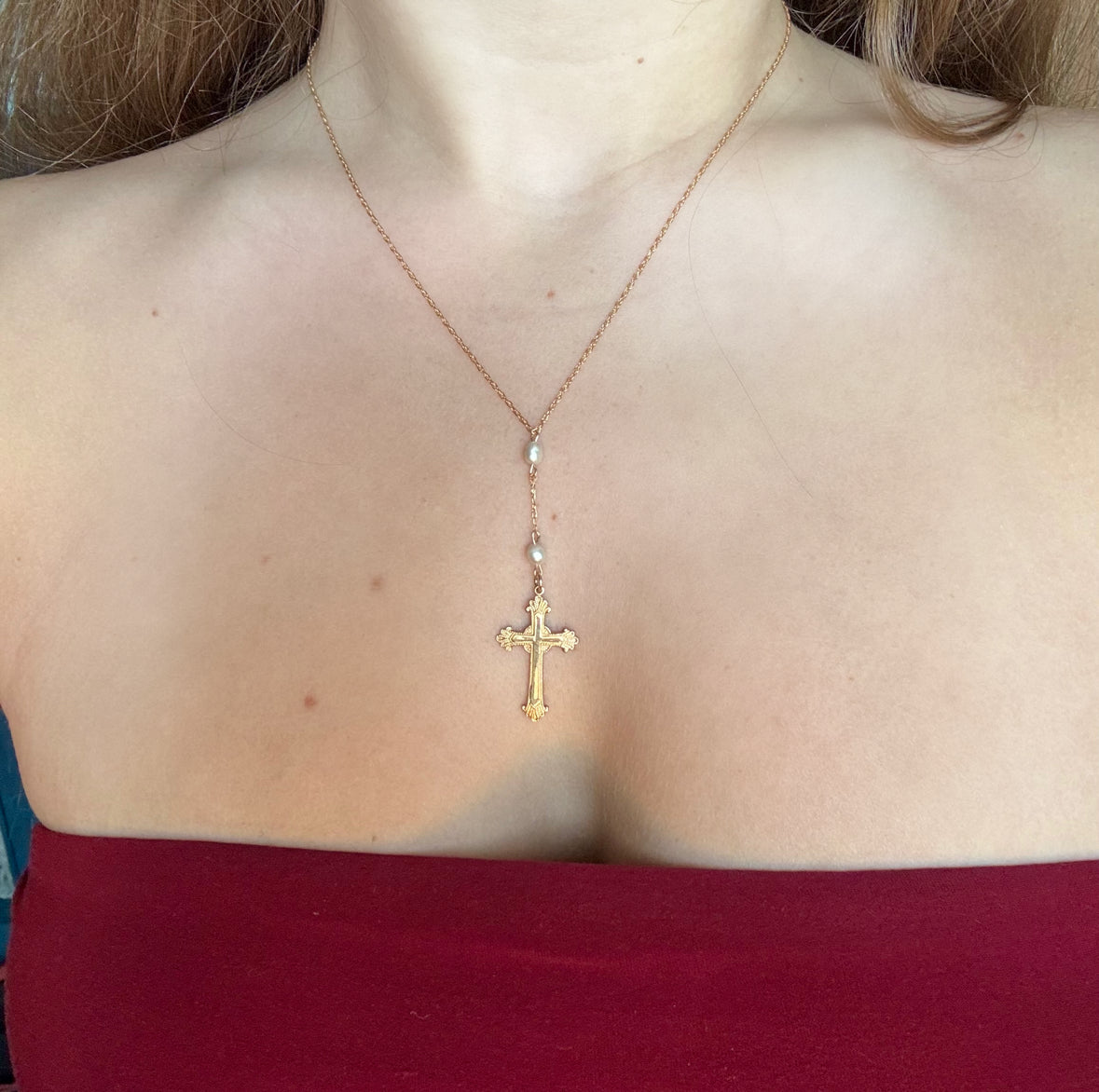 baby cross necklace