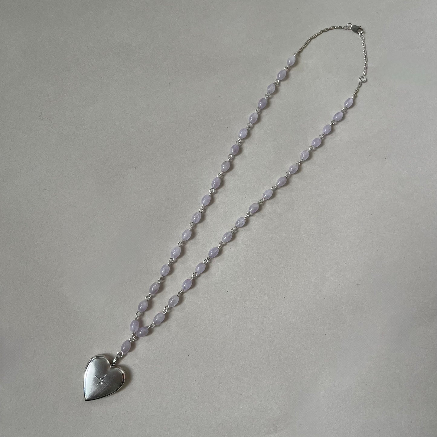 amethyst locket necklace