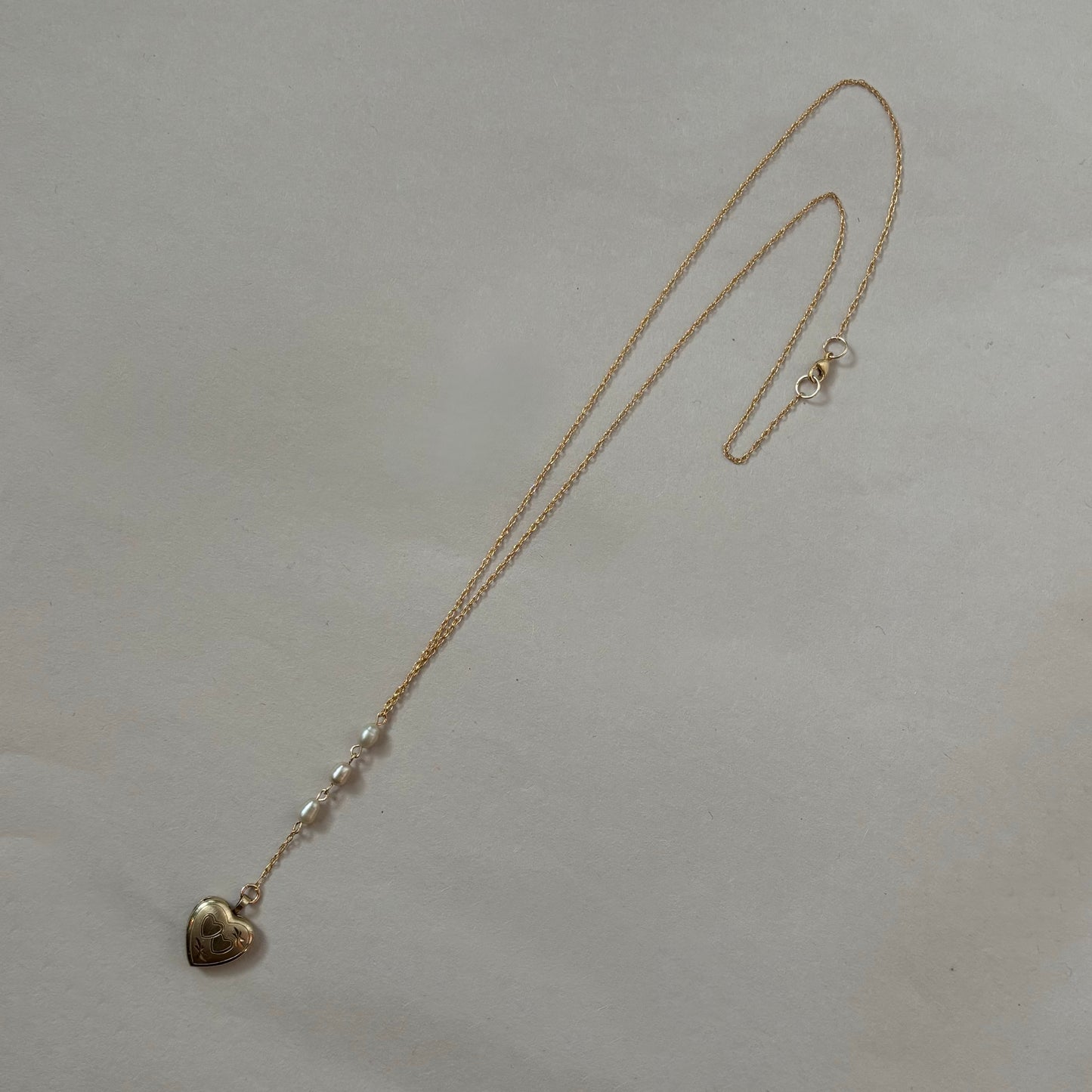 mini heart locket necklace