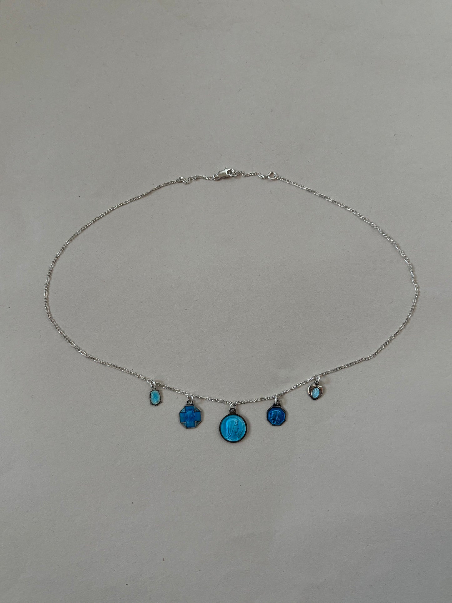 droplet blue necklace