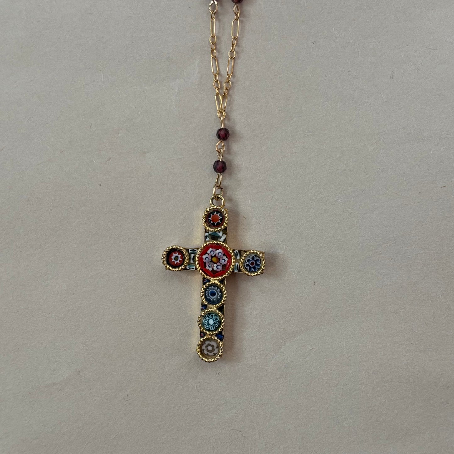 swirl mosaic necklace