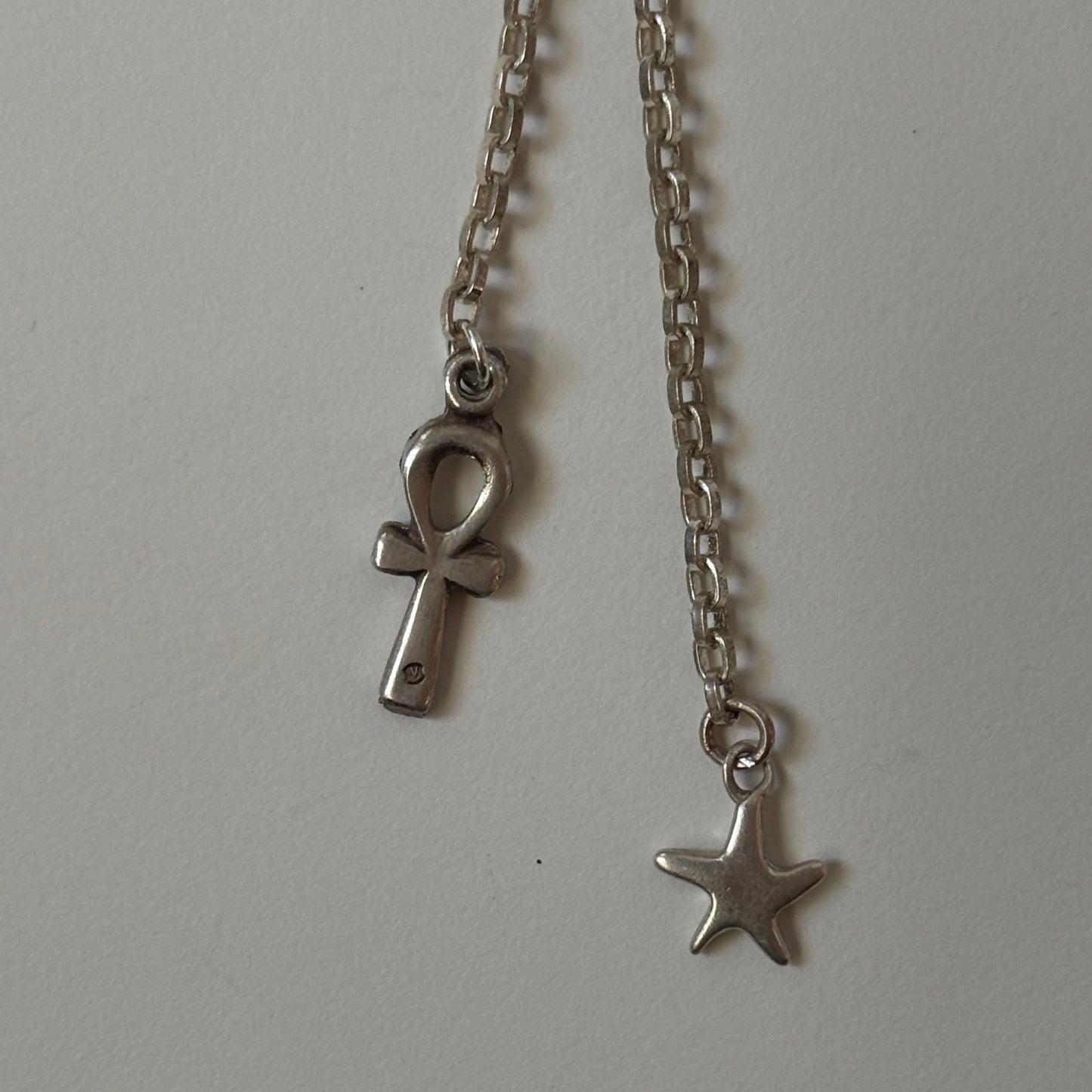 star & ankh keychain