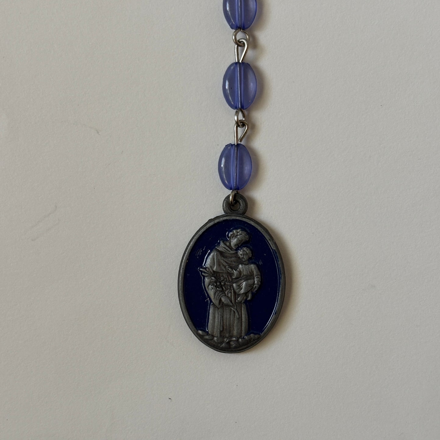 blue enamel keychain