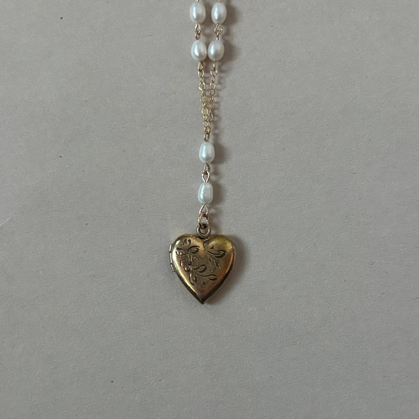 mini heart locket necklace