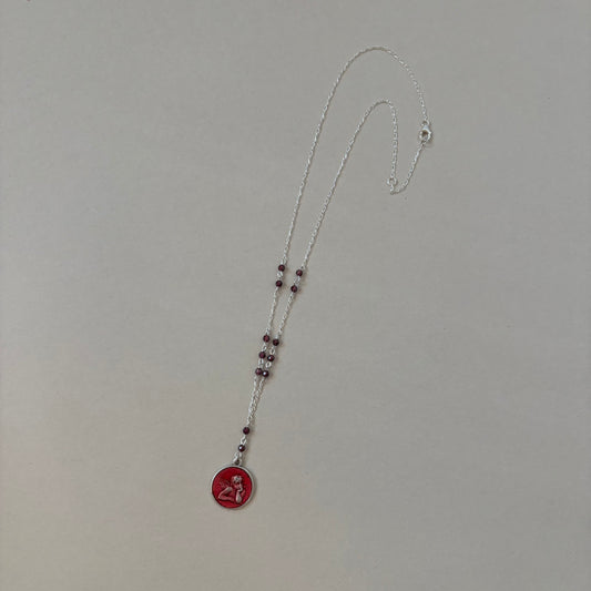 red angel necklace
