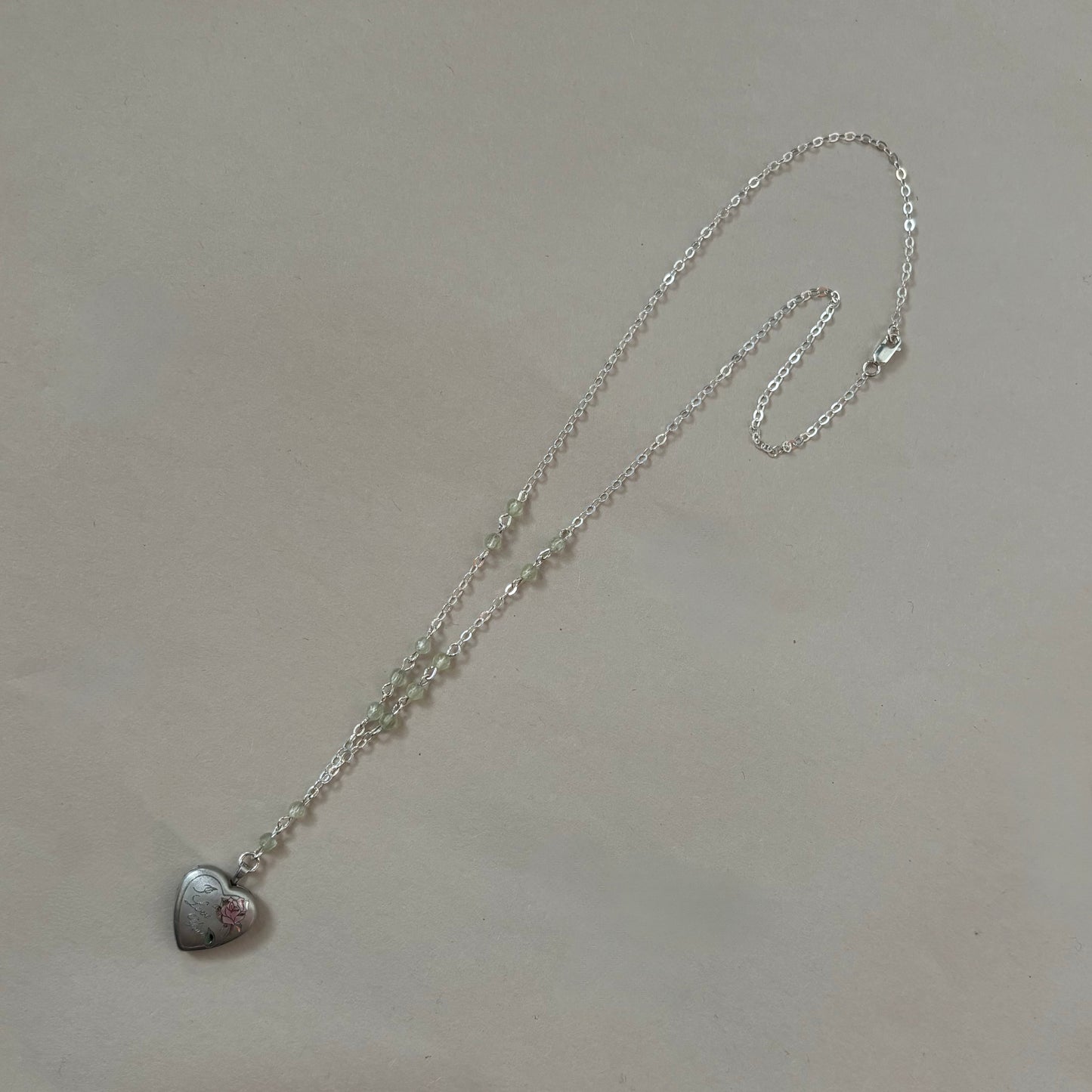 i love you rose locket necklace
