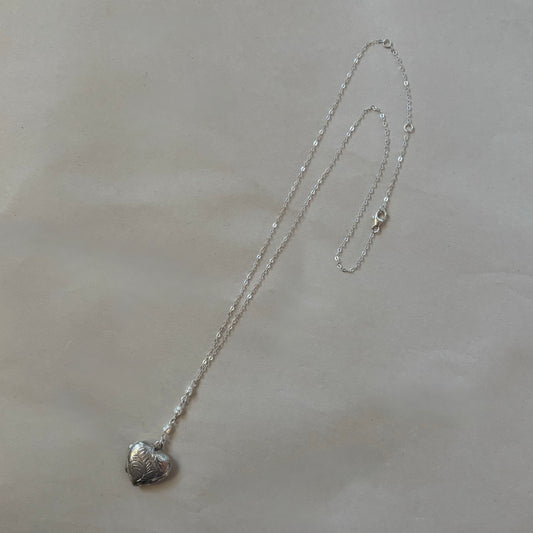 bubble heart necklace