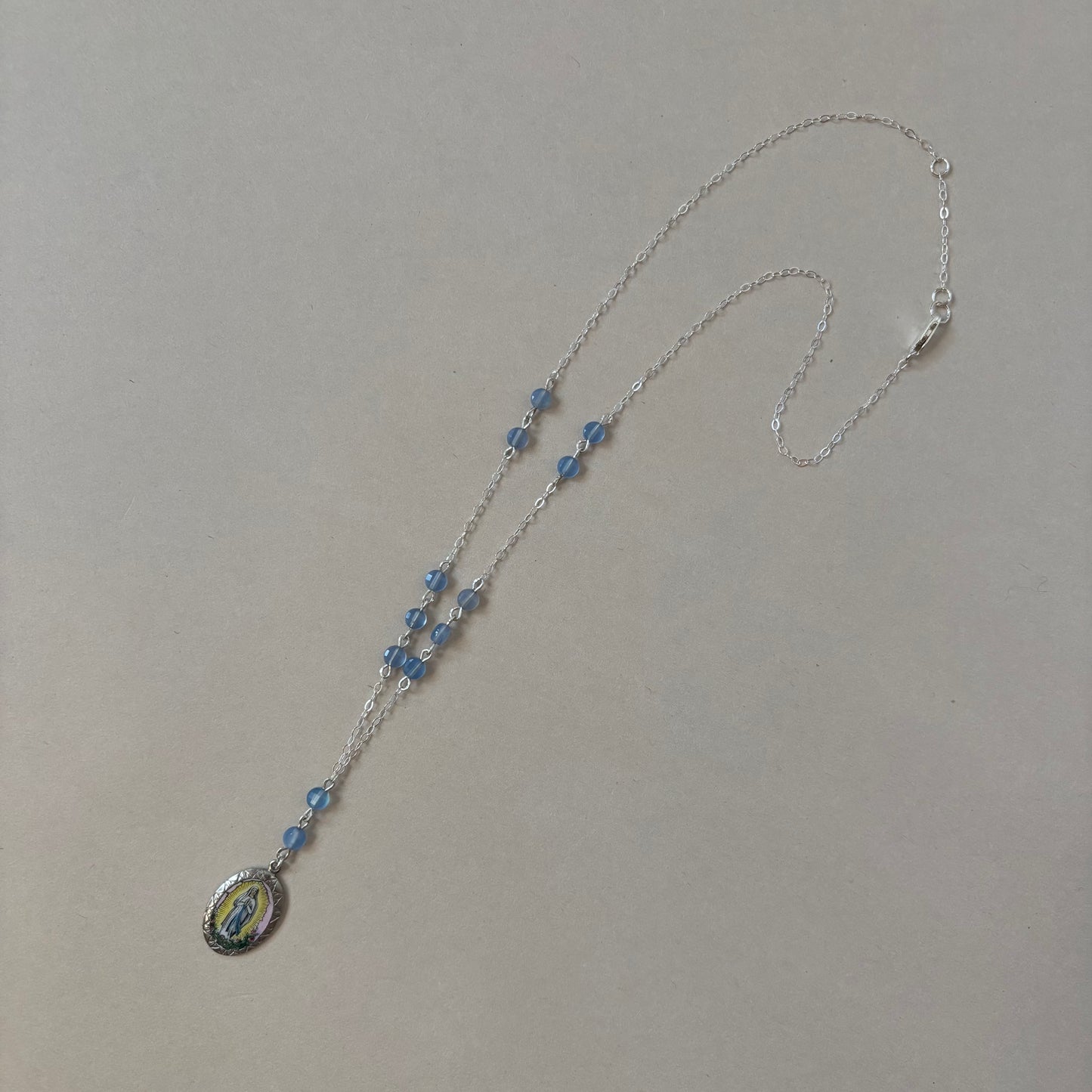painted mary necklace
