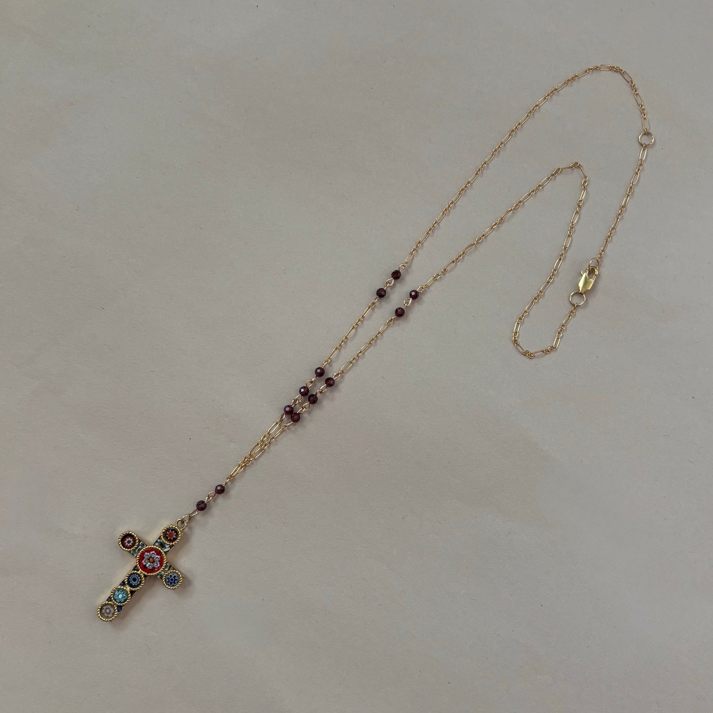 swirl mosaic necklace