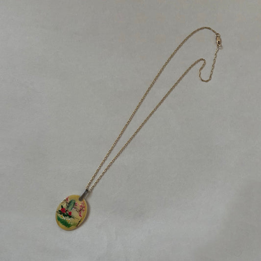 painted japanese necklace