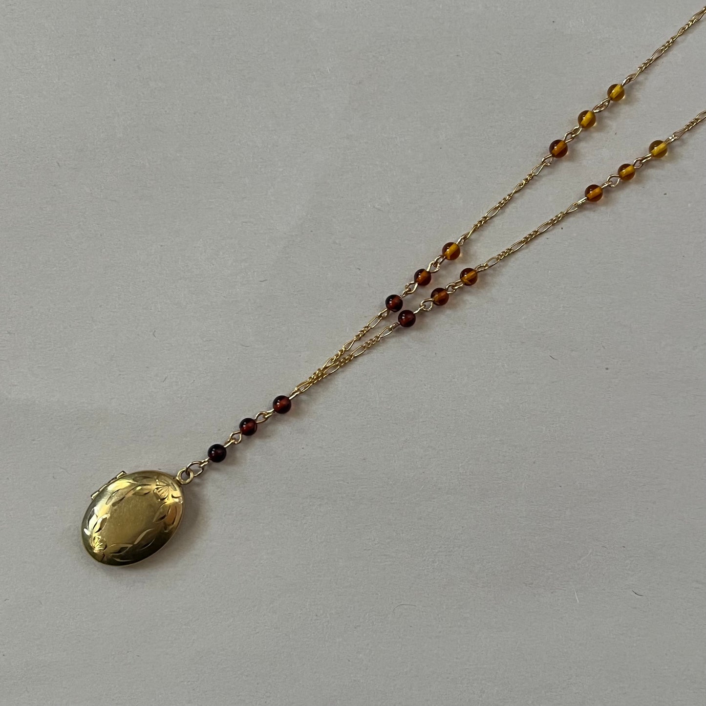 amber ombre necklace