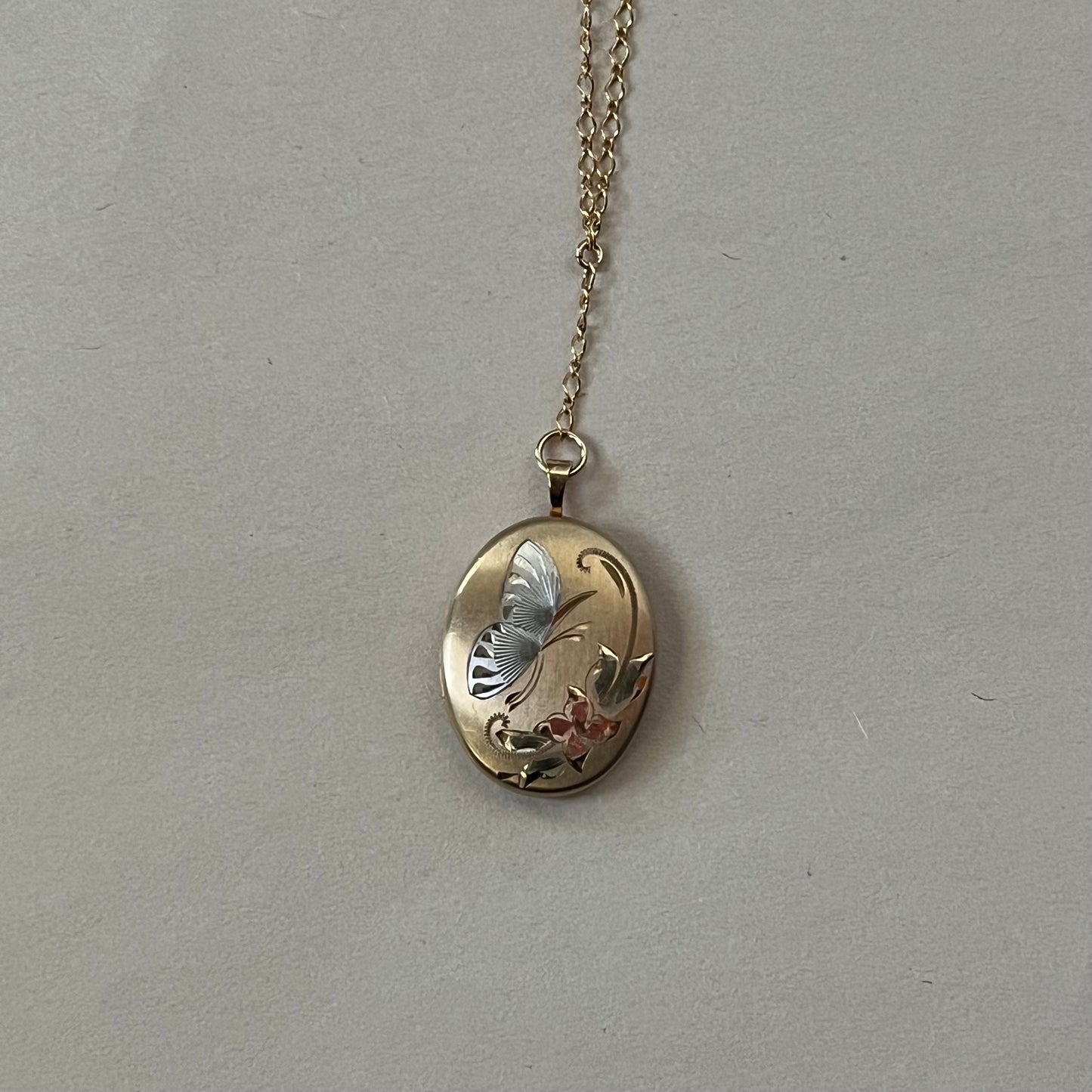 butterfly locket necklace