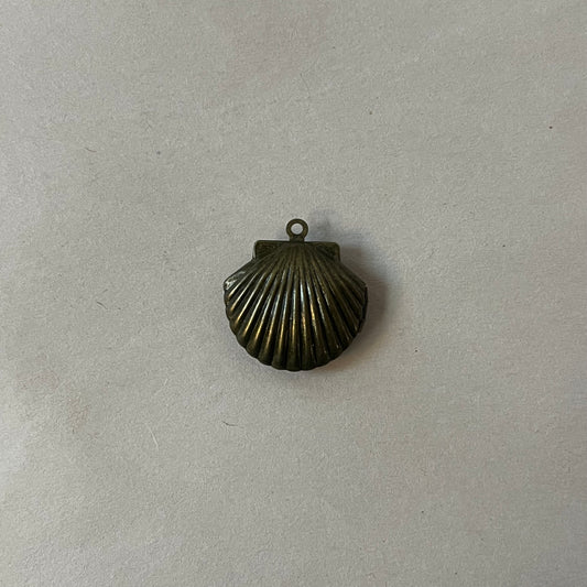 shell locket pendant