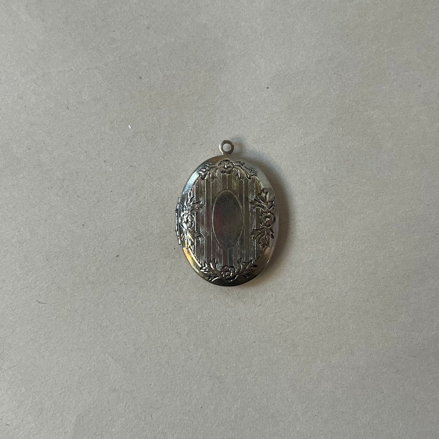 large oval locket pendant