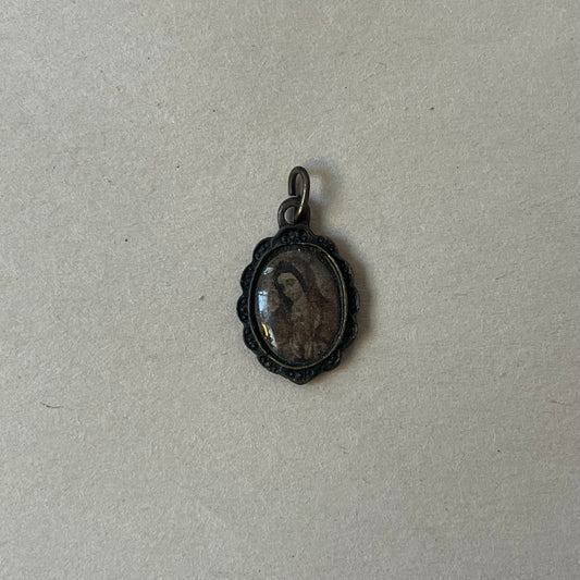 monochrome mary pendant