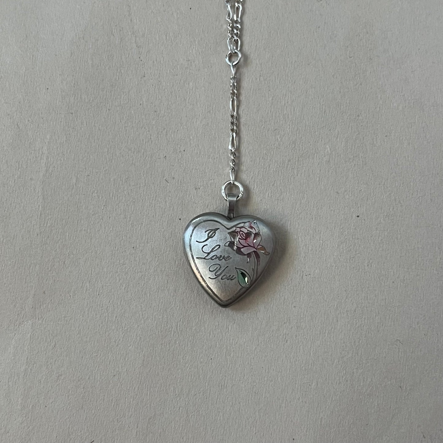 i love you locket necklace