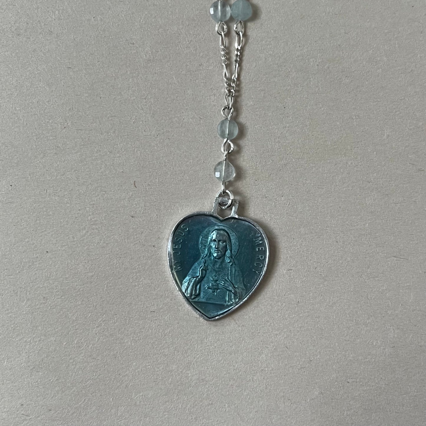 blue icon necklace