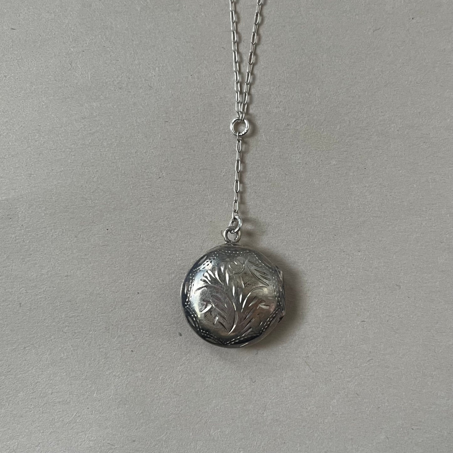 circle locket necklace