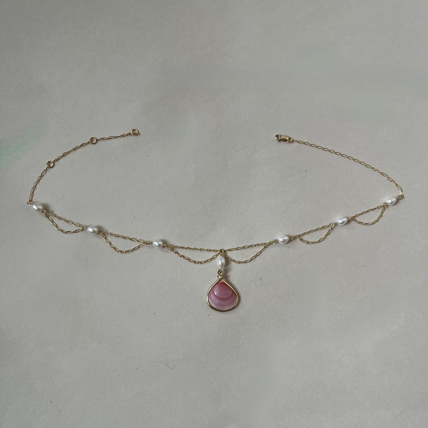 shell curtain necklace