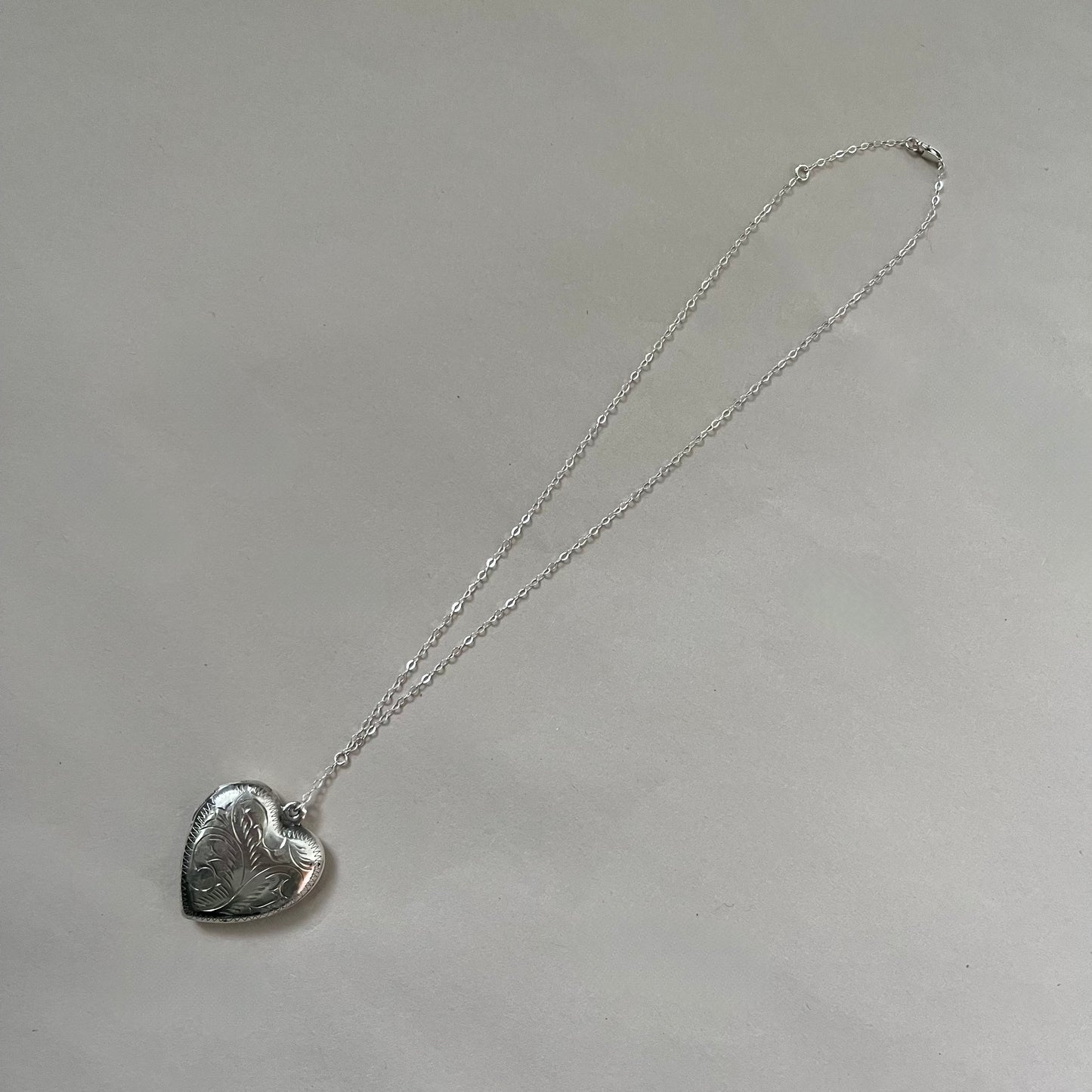 big heart locket necklace