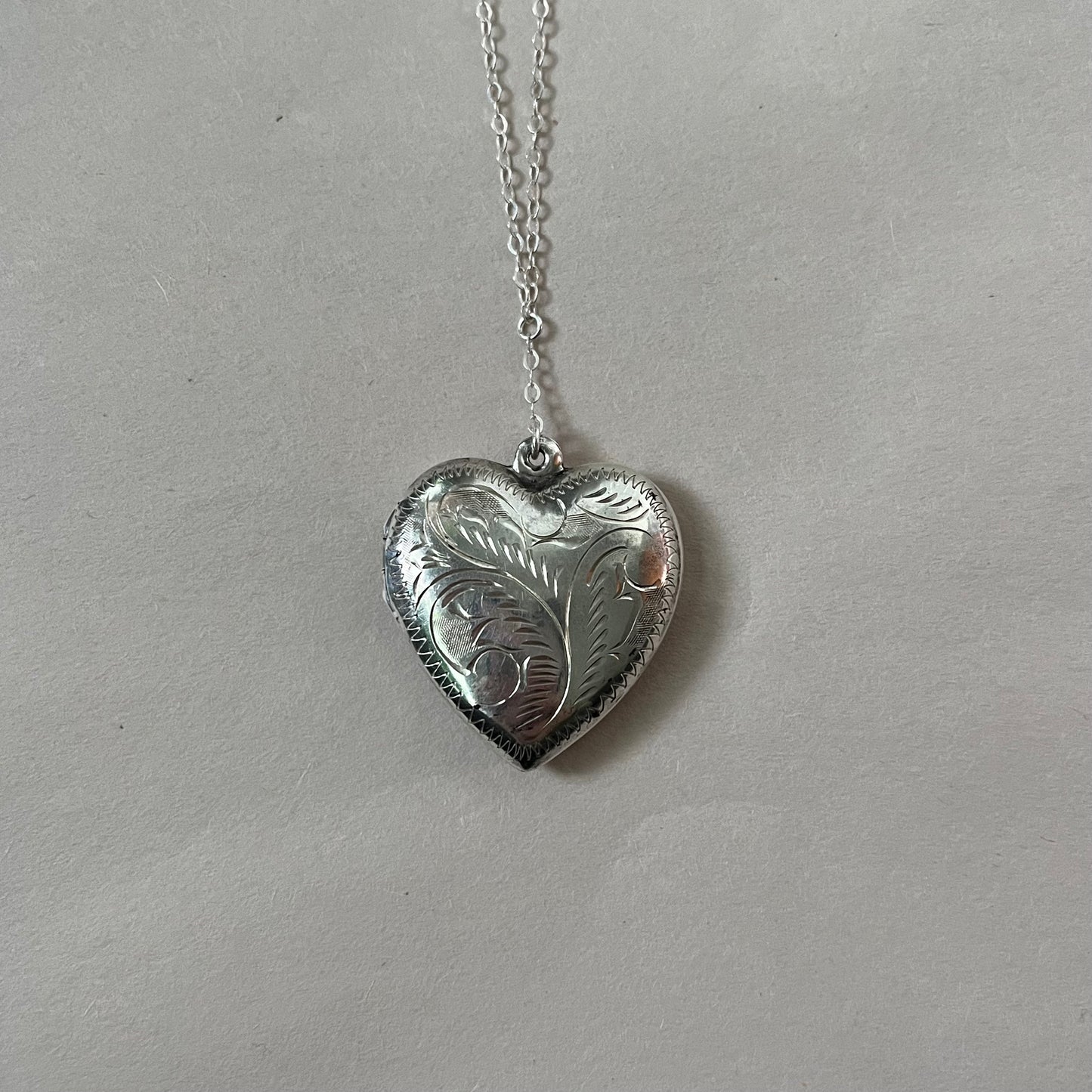 big heart locket necklace