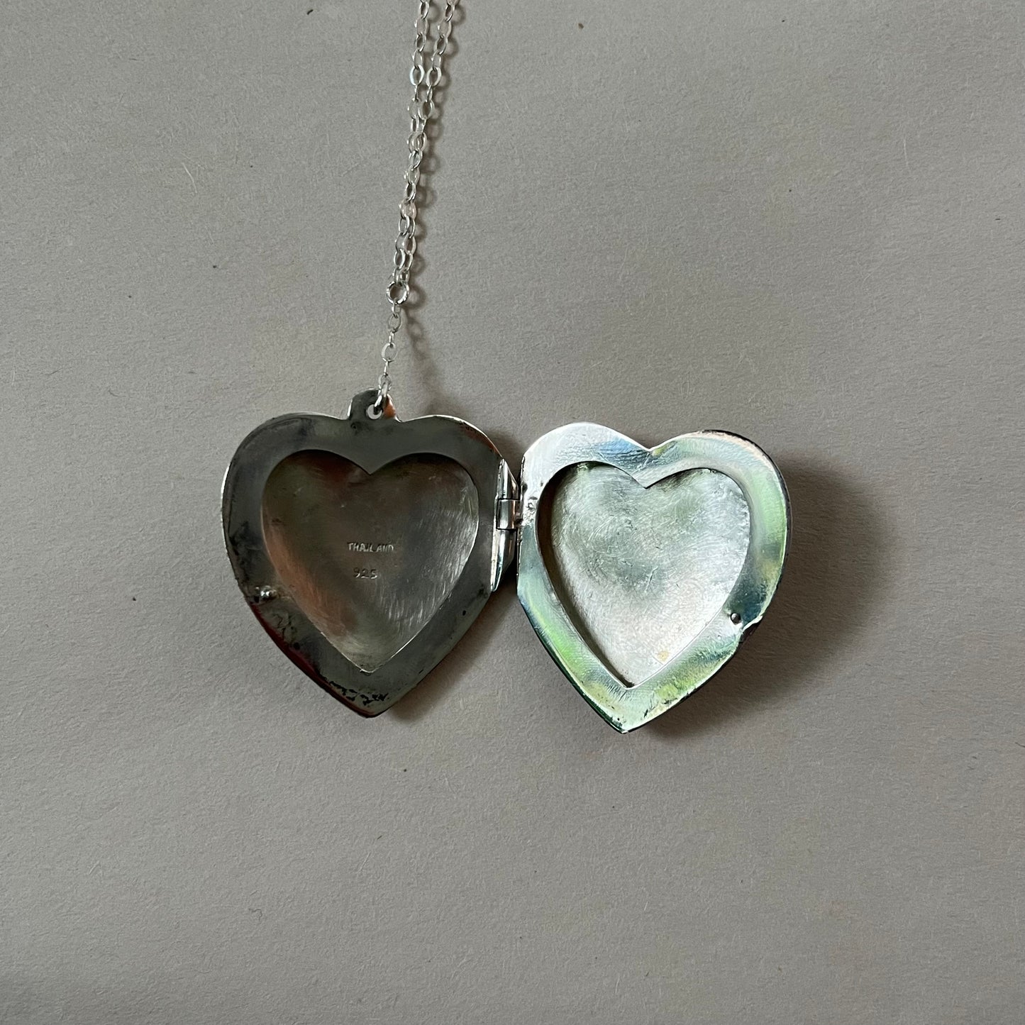 big heart locket necklace