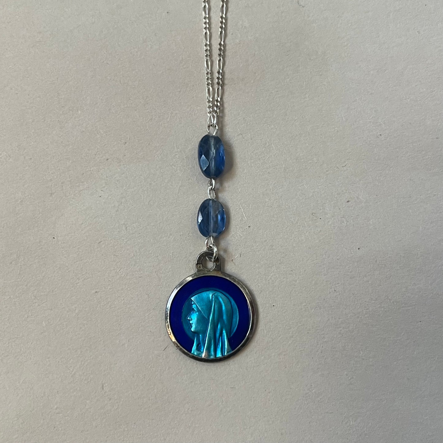 mary blue necklace