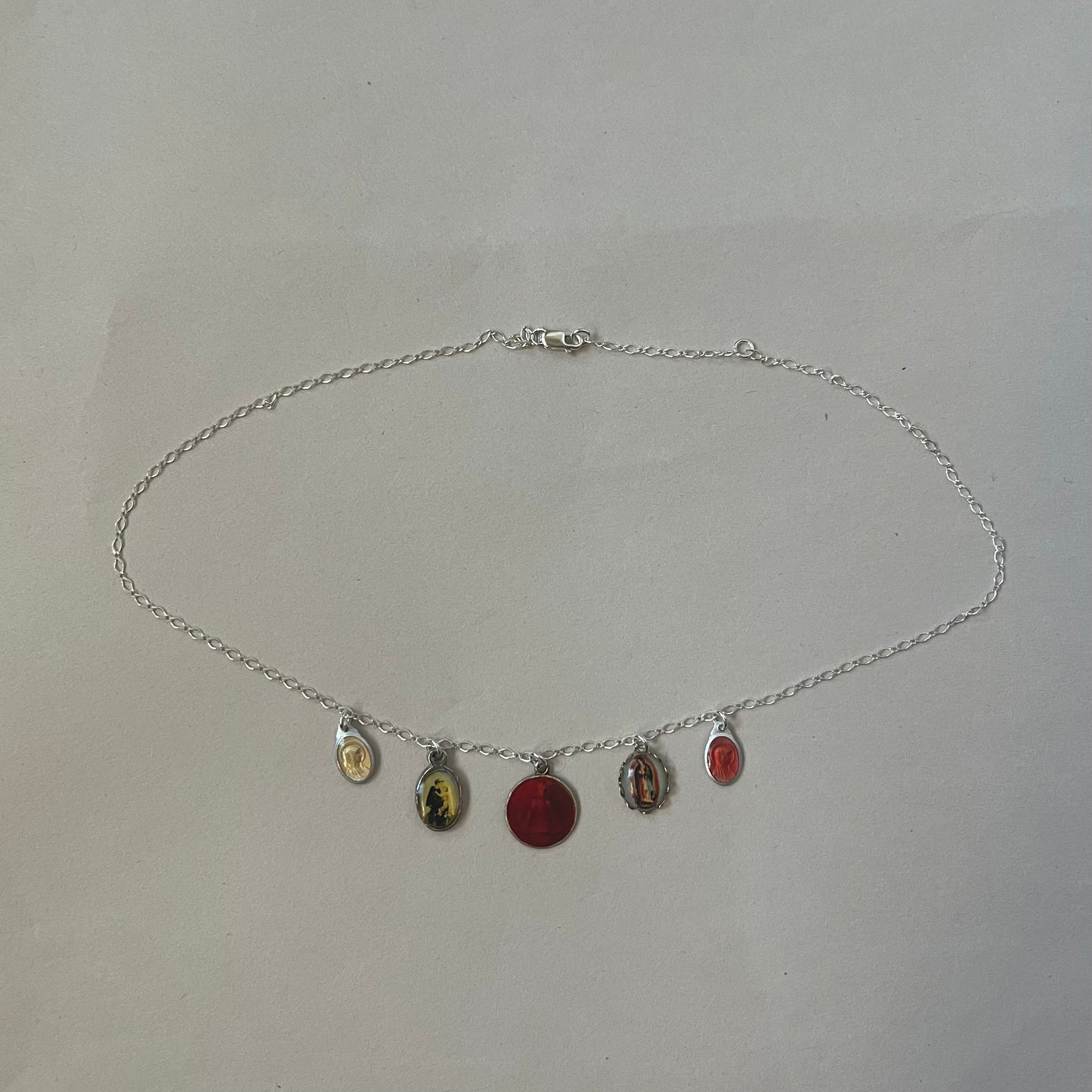 red droplet necklace