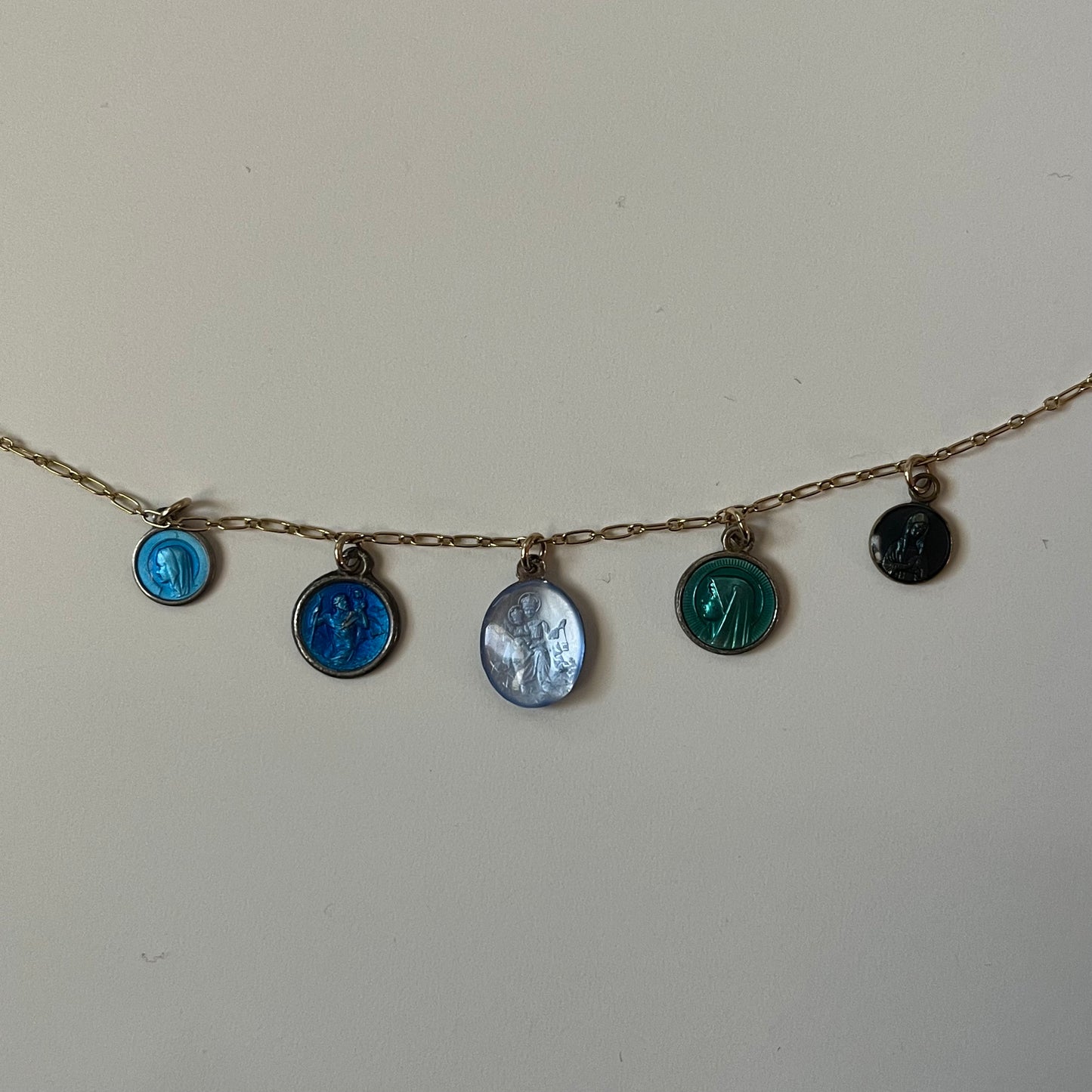 blue droplet necklace