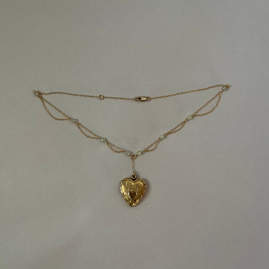 heart choker necklace