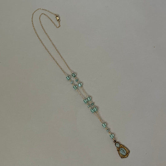 aqua necklace