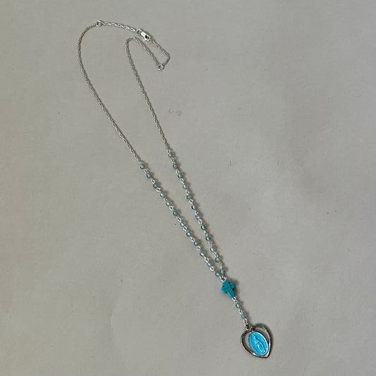 baby blue necklace