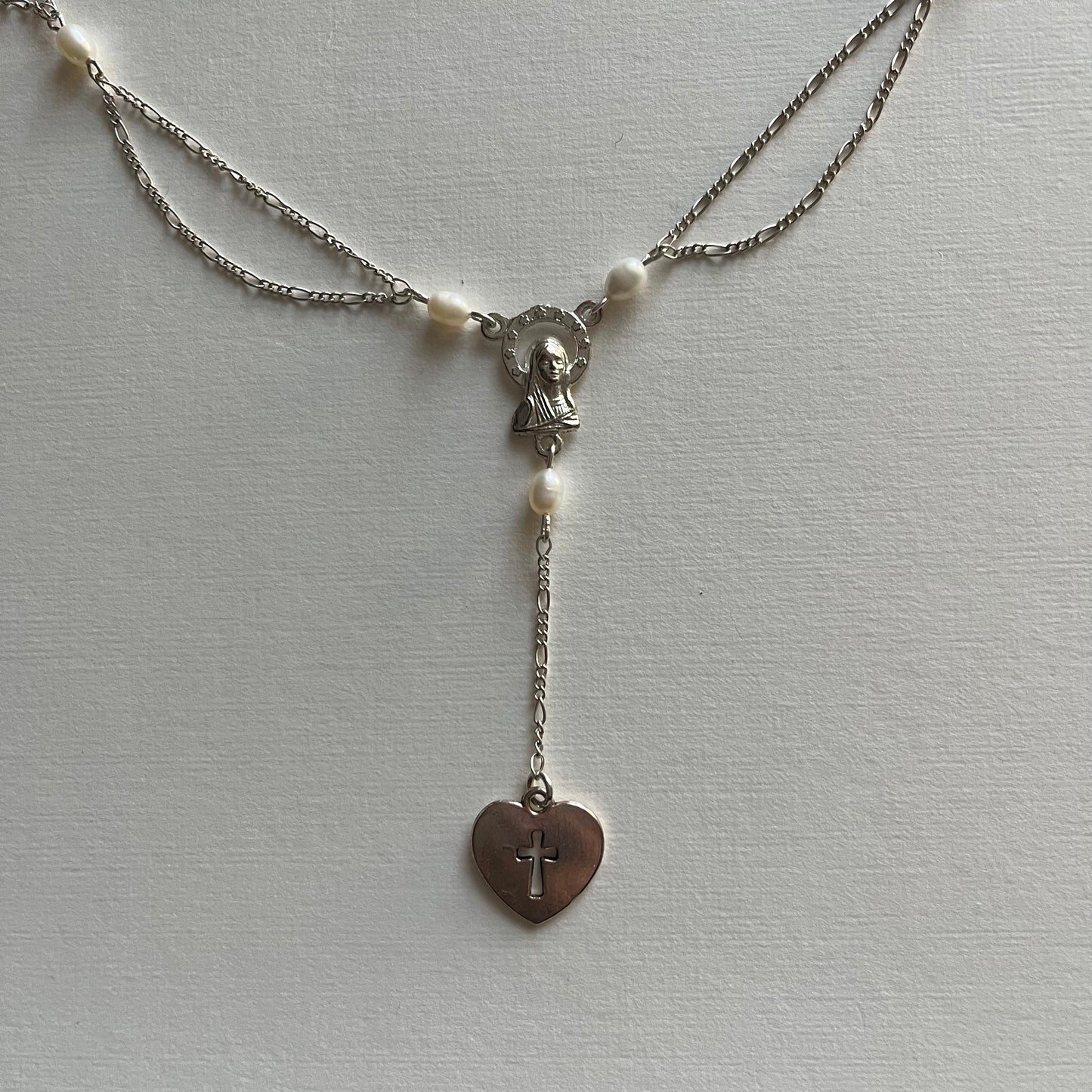 silver pearl necklace