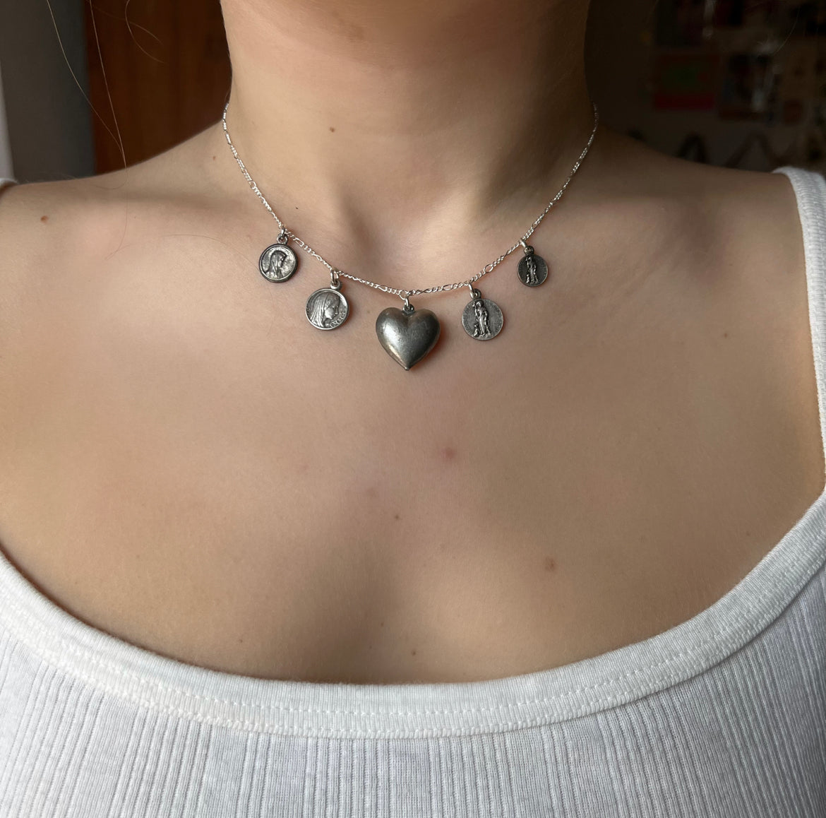 collage necklace