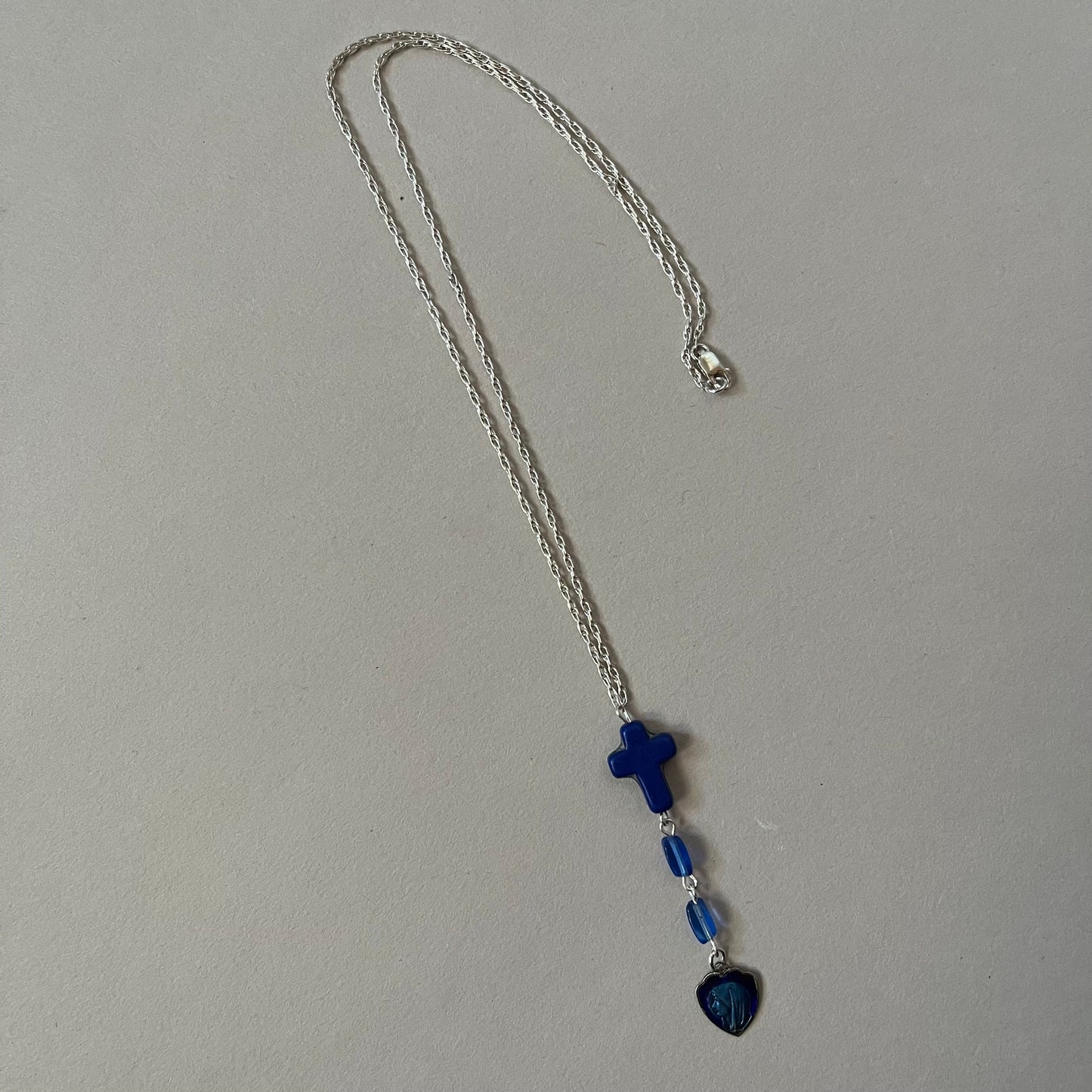 blue baby necklace