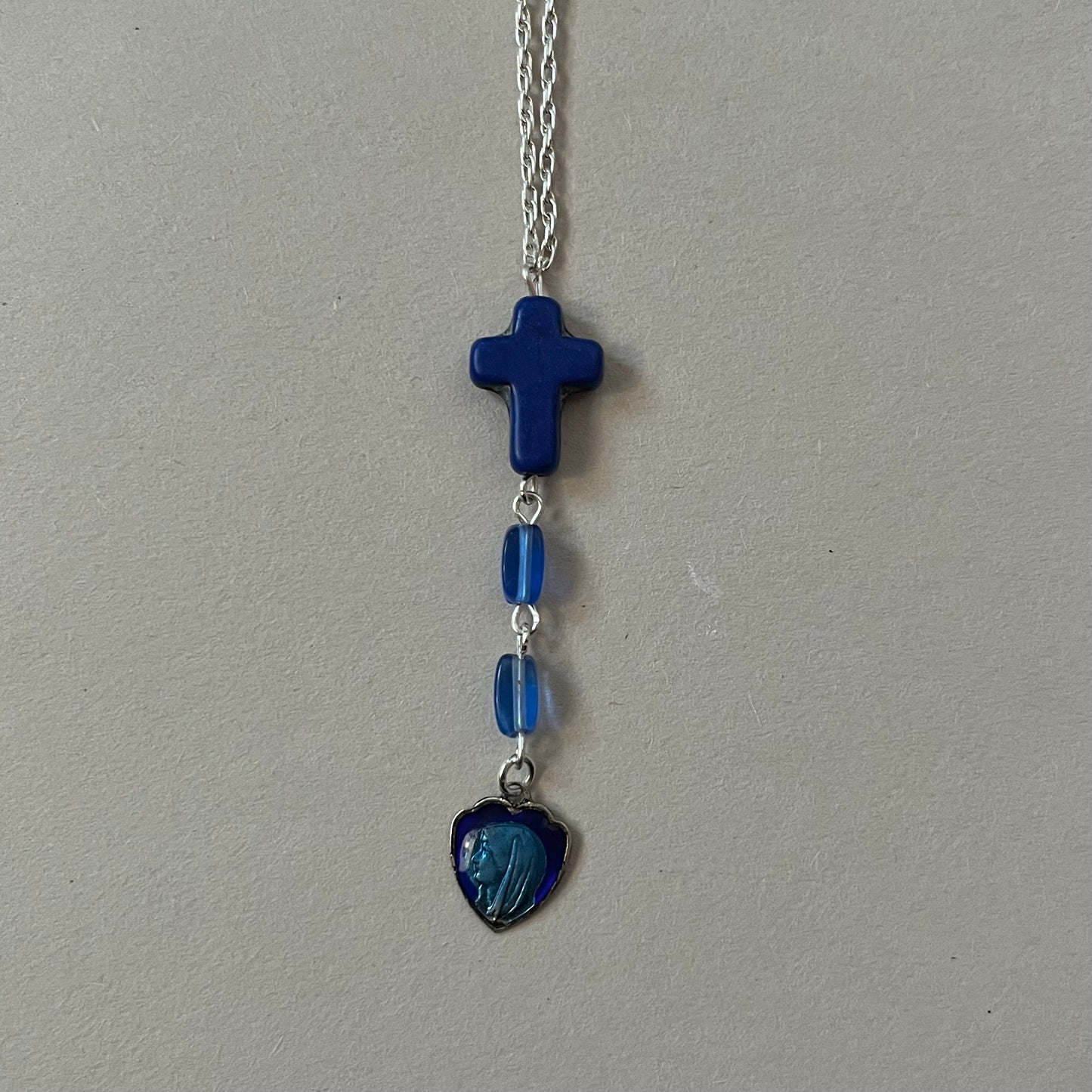 blue baby necklace