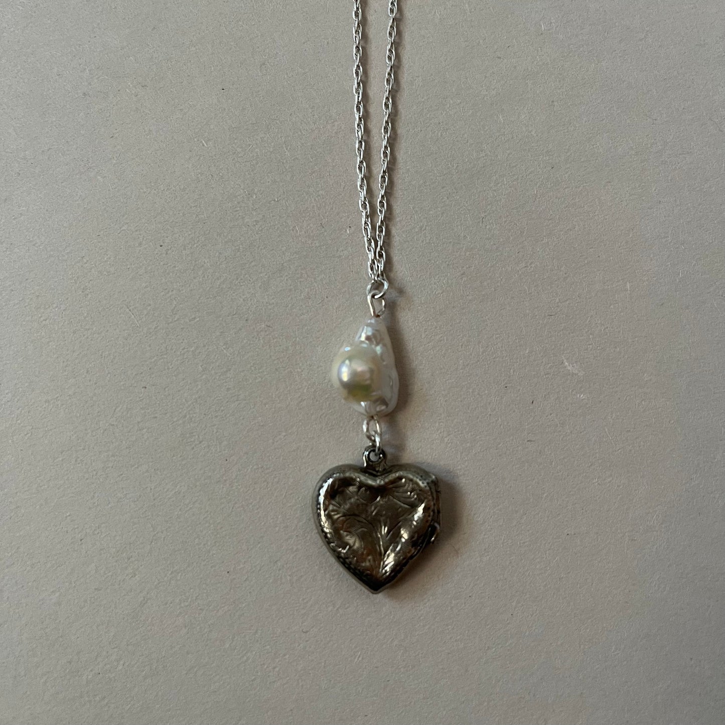 rough heart necklace